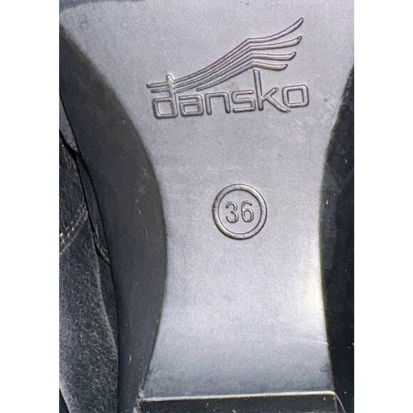 Dansko Chunky Clog Women's Size 36 US 5.5-6 Black Leather Buckle Comfort Shoe - Picture 8 of 8